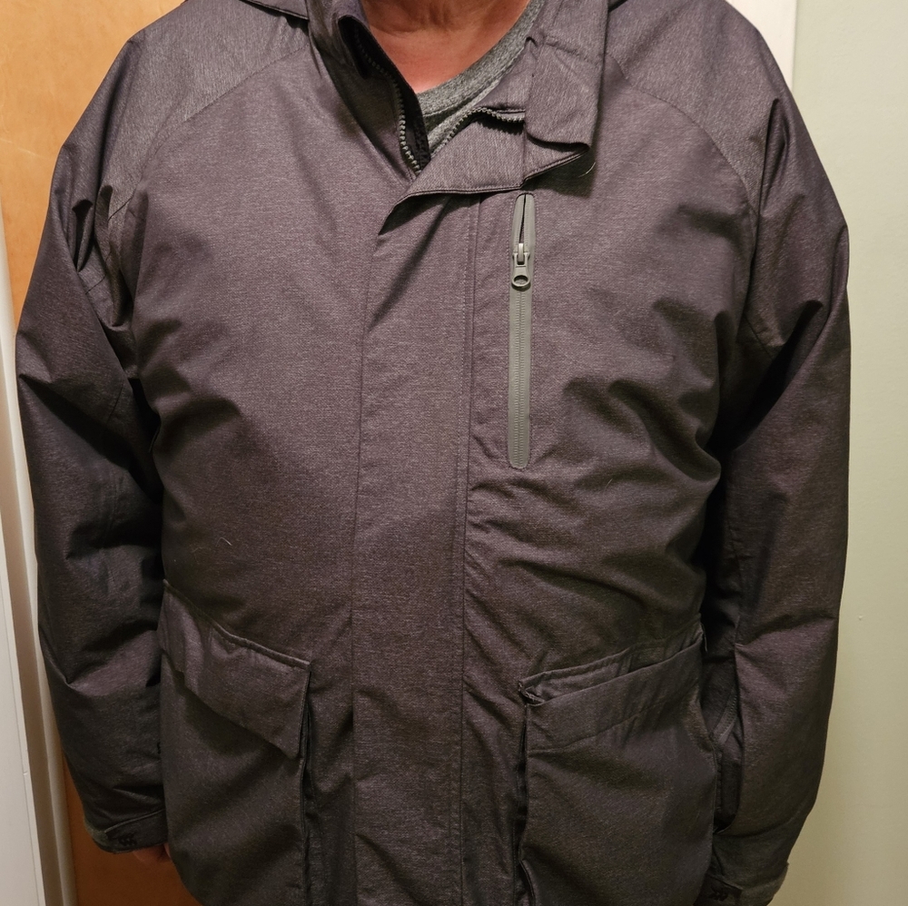 Men's Gray Winter Jacket-XXL